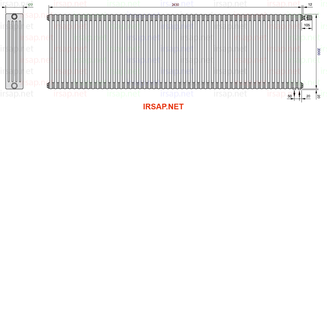 Радиатор IRSAP Tesi 52000/54 T25 CL 01